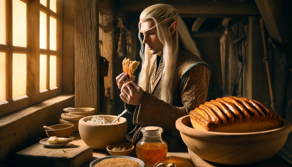 Served Elven Lembas Bread with tea