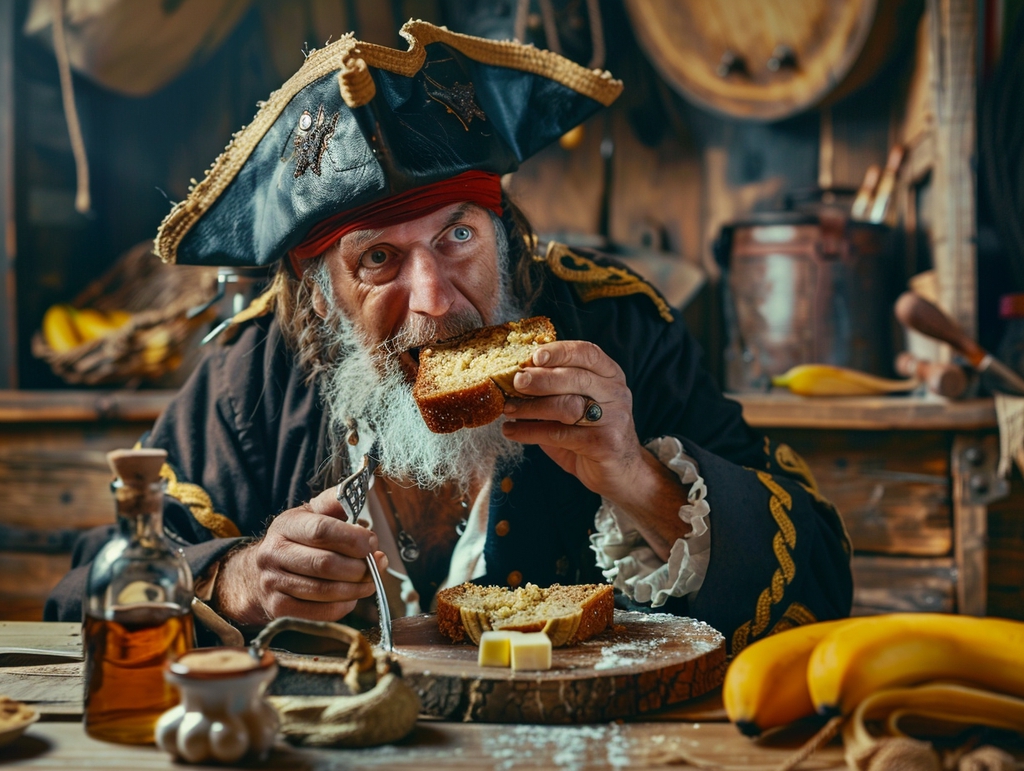 Pirate's Rum-Soaked Banana Bread: A Taste of the High Seas