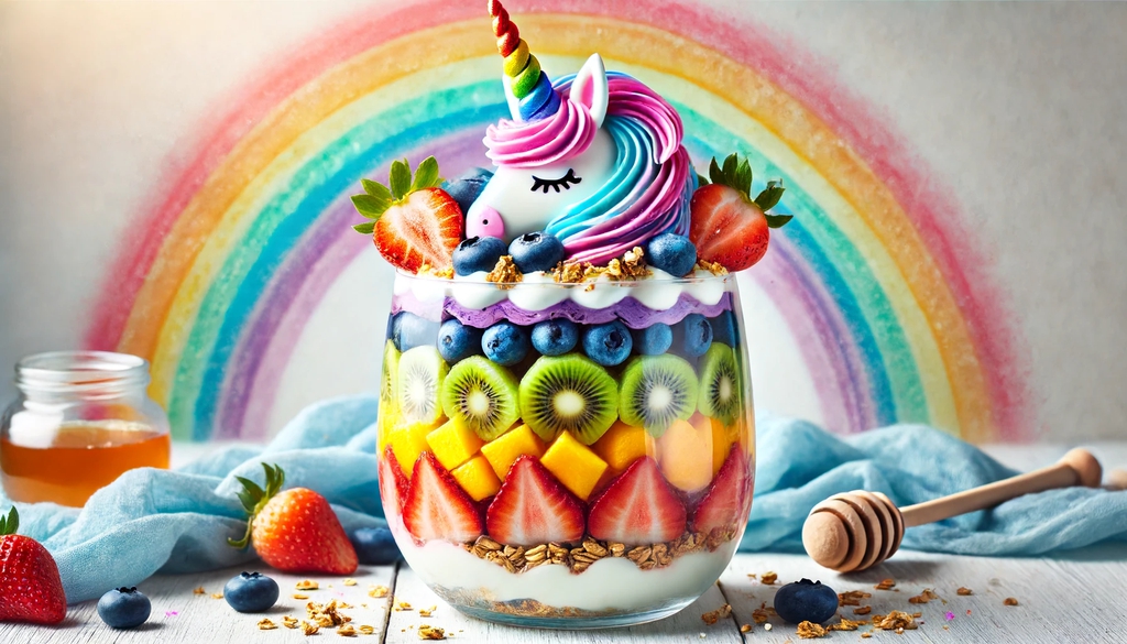 Layering Unicorn Rainbow Parfait