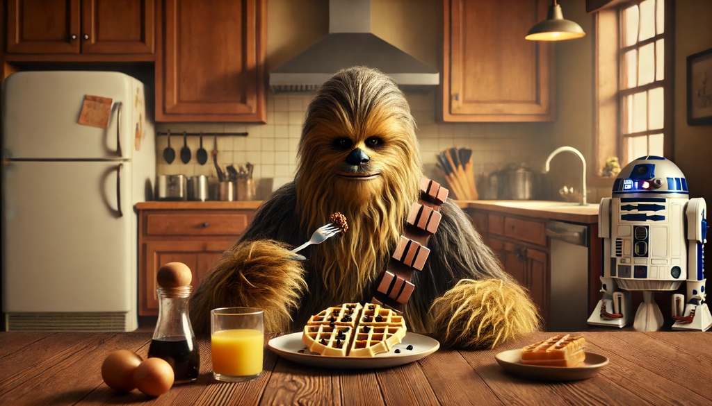 Wookiee Waffles with chocolate chips